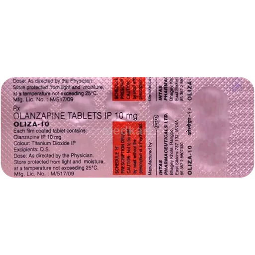 oliza 10mg tablet 10's